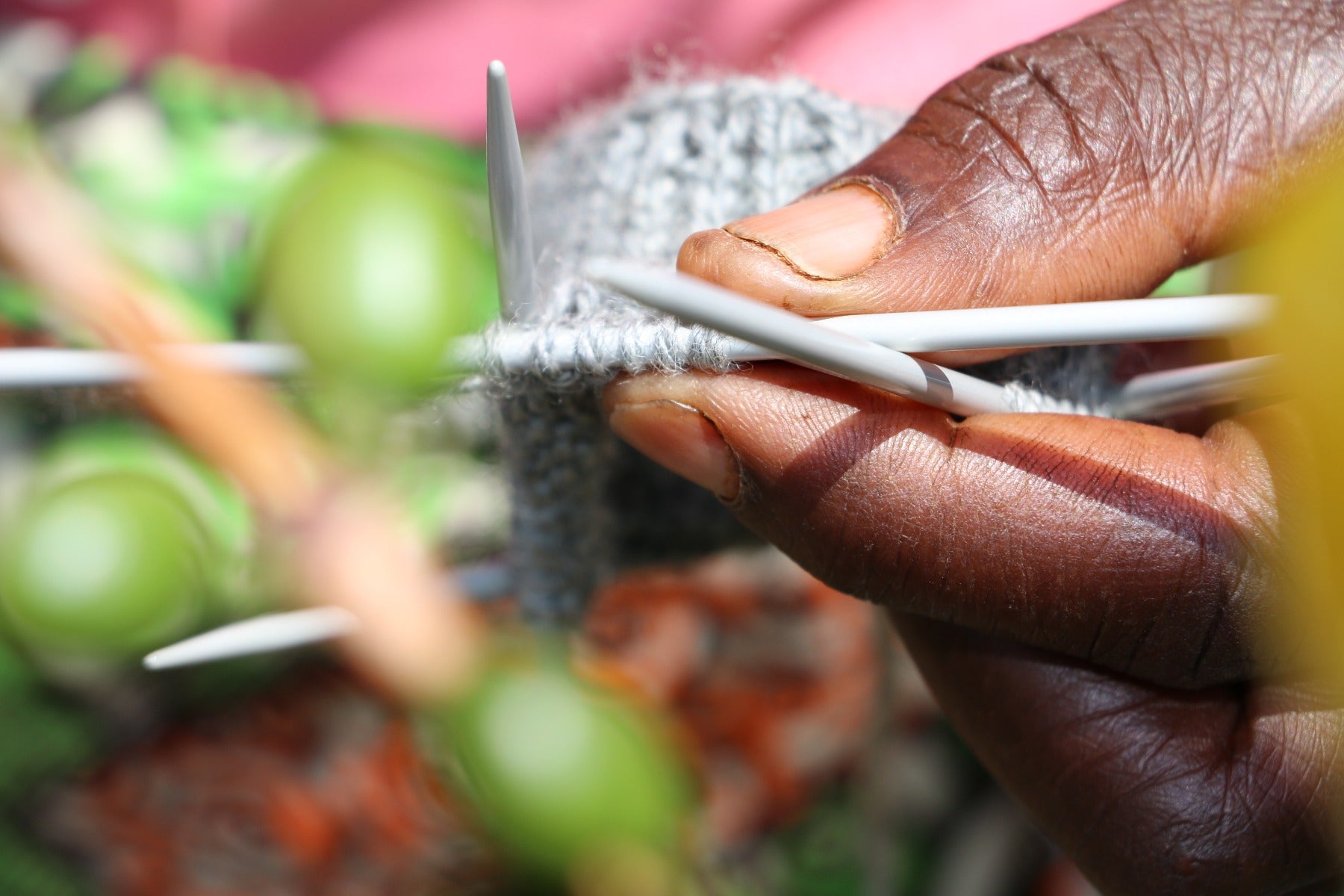 The sky beanie strikhue - Lysegrå - Bahne